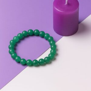 Natural Green Aventurine Bracelet for Luck & Prosperity | Varad Mudra - Image 3