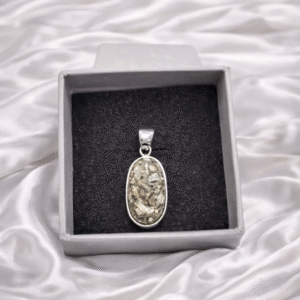 Pyrite Oval Pendent