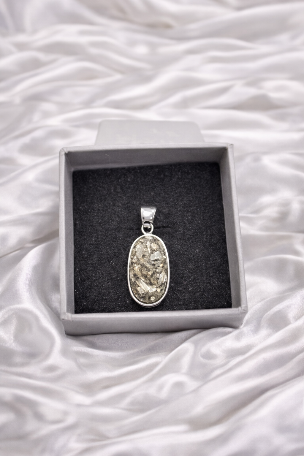 Pyrite Oval Pendent