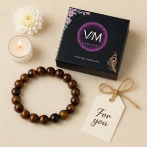 Tiger Eye Bracelet with Premium Gift Box by Varad Mudra