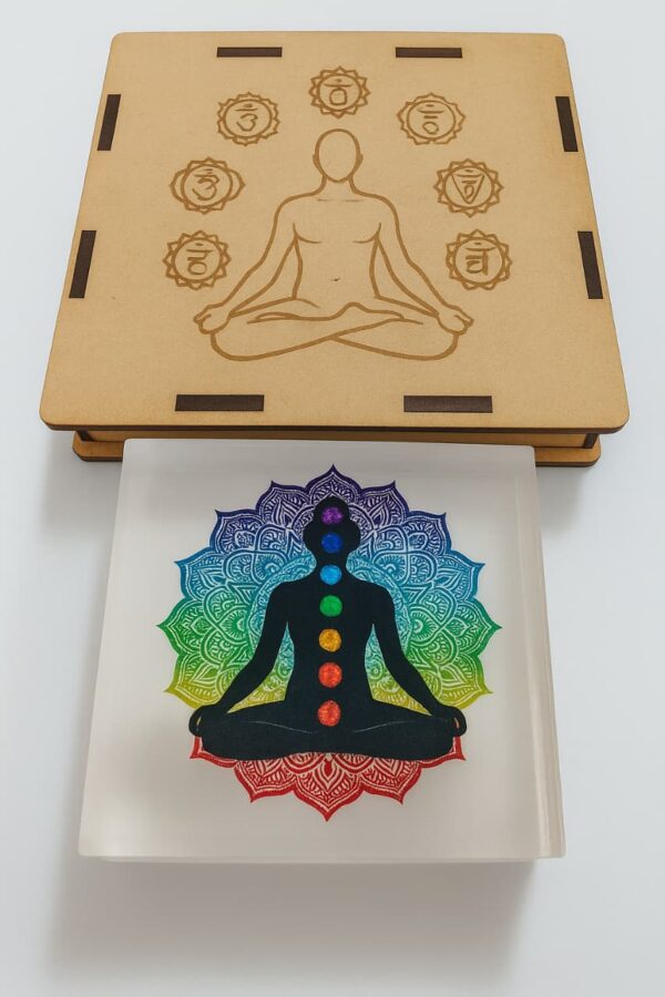 VaradMudra Selenite Plate – Natural 3x3 Inch Crystal Charging and Cleansing Slab