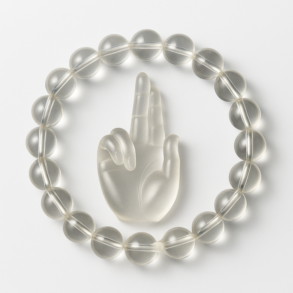 Elegant Clear Quartz Bracelet for balance and spiritual growth