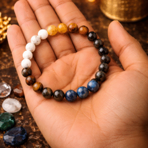 Varad Mudra Life Harmonizer Customised Bracelet for Balance, Healing and Positive Energy – Personalized Crystal Bracelet for Men and Women