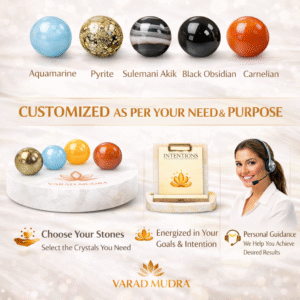 Custom Crystal Bracelet Combo (5 Stones) with Free Selenite Plate