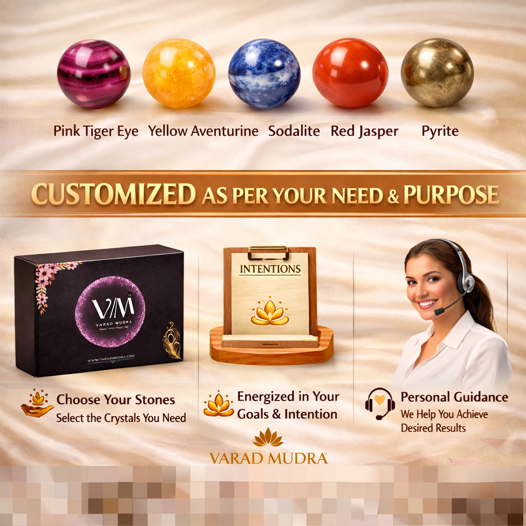 Custom Crystal Bracelet Combo (5 Stones) with Free Selenite Plate