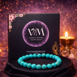 Natural Turquoise Bracelet for Protection & Positive Energy | Varad Mudra