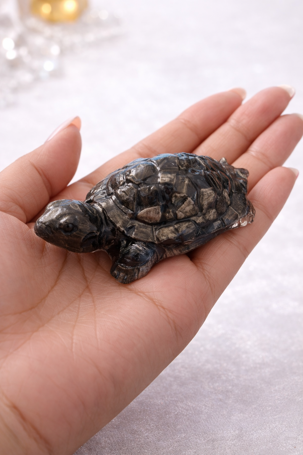 Varad Mudra Pyrite Tortoise for Wealth & Vastu - Image 3