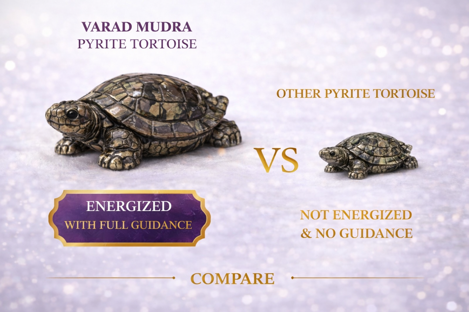 Varad Mudra Pyrite Tortoise for Wealth & Vastu - Image 6