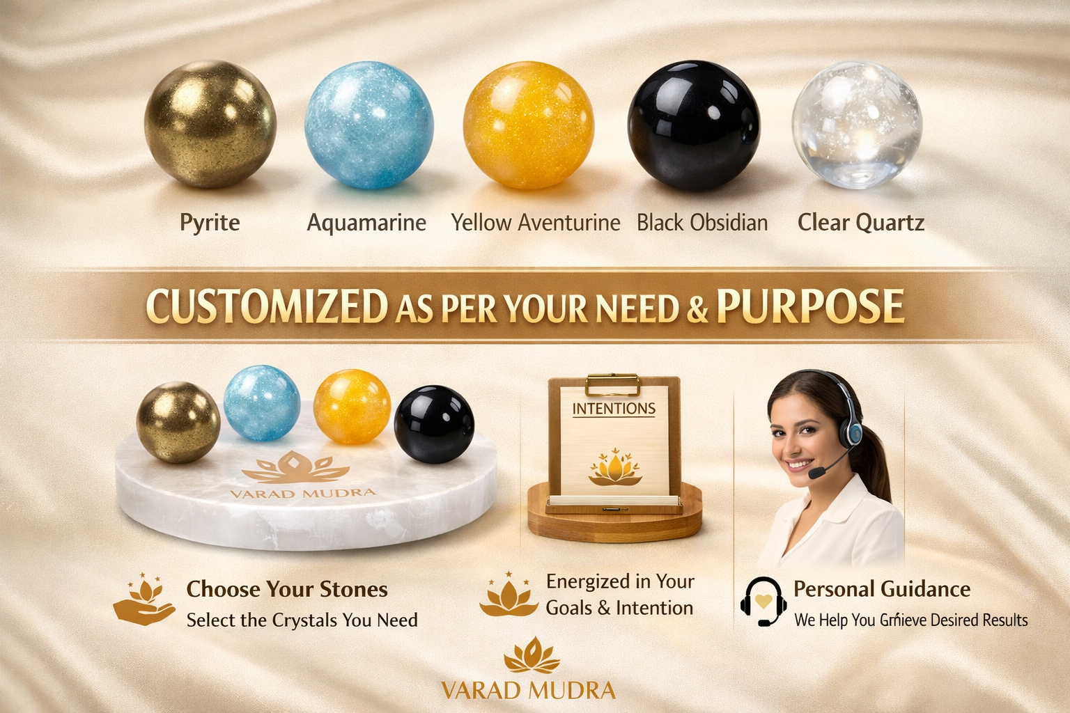 custom crystal bracelet pyrite aquamarine aventurine black obsidian clear quartz with selenite plate