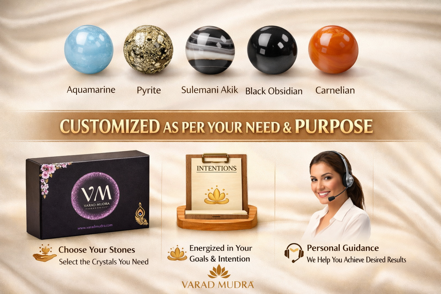 custom crystal bracelet aquamarine pyrite sulemani hakik black obsidian carnelian with selenite plate