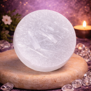 Selenite Charging Plate for crystal cleansing and energy charging