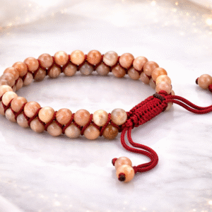 Sunstone Double Layer Thread Adjustable Bracelet for confidence and positivity