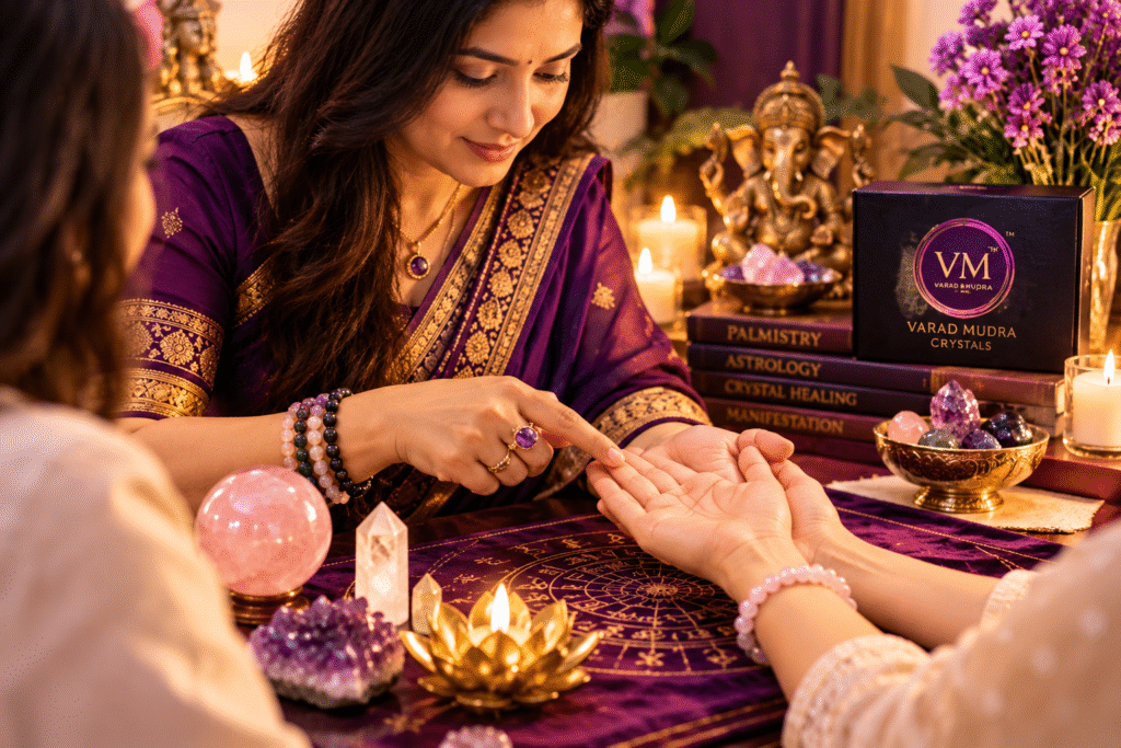 Palmistry consultation image varad mudra